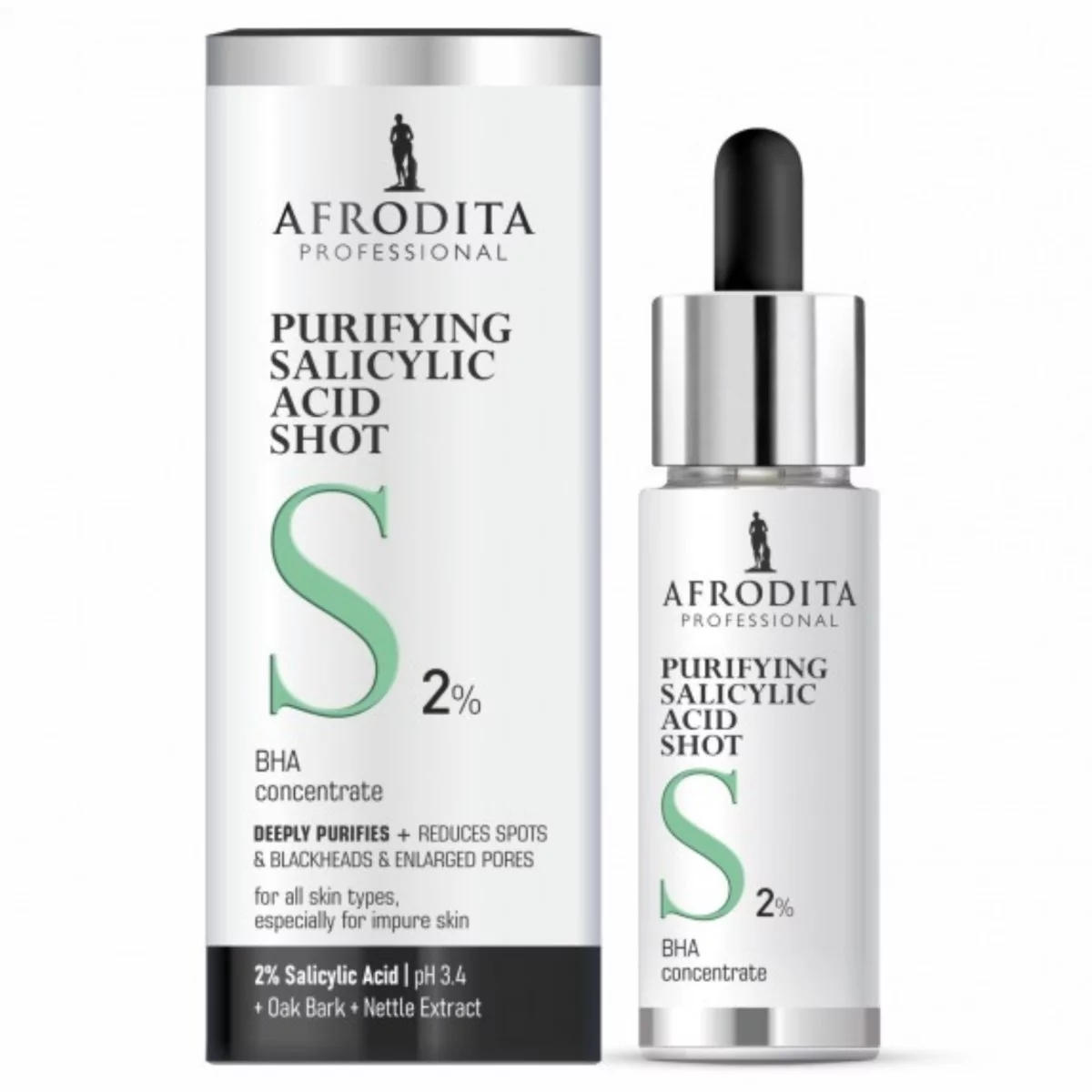 Afrodita Purifying Salicylic Acid Shot, Olejek do twarzy, 30ml