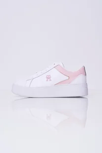 Sneakersy skórzane białe na platformie Tommy Hilfiger FW0FW07910 39 - Sneakersy damskie - miniaturka - grafika 1