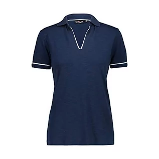 Koszulki i topy damskie - CMP CMP  F.lli Campagnolo damska koszulka polo ze stretchu, niebieska, D36 39T7686 - grafika 1