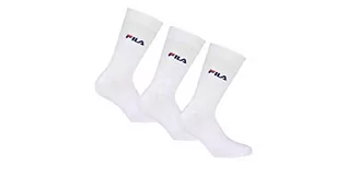 Skarpetki męskie - Fila 3 pary skarpet rajstopy zestaw Street Sport Socks unisex 35 46 kilka kolorów - 35-38 (3-5 UK) biały - grafika 1