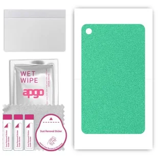 folia naklejka skórka strukturalna na TYŁ do Huawei MatePad C5E - Seledynowy Pastel Matowy Chropowaty Baranek - apgo SKINS - Akcesoria do tabletów i e-booków - miniaturka - grafika 1