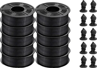 filament do drukarek 3D, dostępne różne materiały, odporność na wysoką temperaturę, PLA czarny 11 kg - Filamenty i akcesoria do drukarek 3D - miniaturka - grafika 1