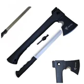 Scyzoryki - TOPOREK SURVIVAL TURYSTYCZNY SIEKIERA TOMAHAWK ZESTAW 7w1 - miniaturka - grafika 1