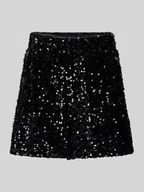 Spodenki damskie - Szorty o kroju regular fit z cekinowym obszyciem model ‘CONFIDENCE’ - miniaturka - grafika 1