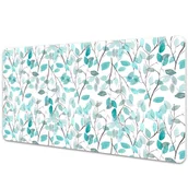 Podkładki na biurko - Ochronna mata na biurko Akwarela liście 90x45 cm - miniaturka - grafika 1