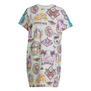 Damska Sukienka ADIDAS FARM T DRESS JL7003 – Niebieski - Sukienki - miniaturka - grafika 1