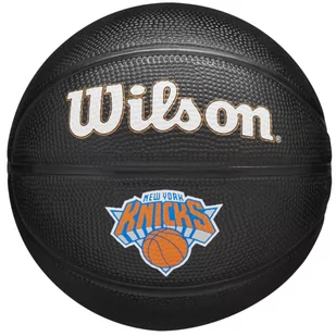 Wilson Team Tribute New York Knicks Mini Ball WZ4017610XB, unisex, piłki do koszykówki, Czarne - Koszykówka - miniaturka - grafika 1