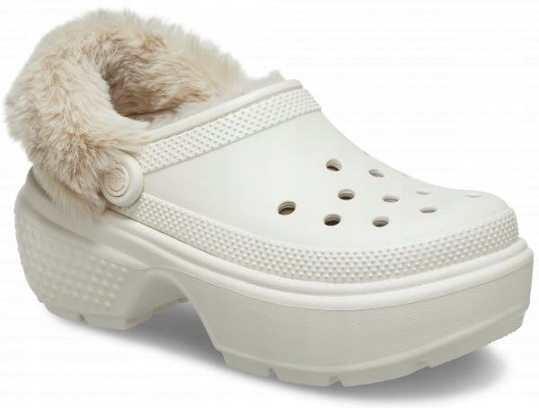 Damskie Ocieplane Buty Chodaki Klapki Crocs Stomp Lined Clog 41-42