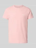 Koszulki męskie - T-shirt o kroju slim fit z mieszanki bawełny - miniaturka - grafika 1