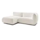 Narożniki - Biały sztruksowy narożnik (lewostronny) Lecomte – Bobochic Paris - miniaturka - grafika 1