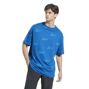 Męska Koszulka z krótkim rękawem REEBOK RI AOP TEE IB8447 – Niebieski - Koszulki męskie - miniaturka - grafika 1