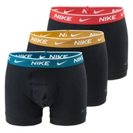 Majtki męskie - Męskie Bokserki NIKE TRUNK 3PK 0000KE1008C4R – Czarny - miniaturka - grafika 1