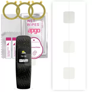 3x Folia hydrożelowa MATOWA do Garmin Vivofit 4 - apgo Smartwatch Hydrogel MATTE Protection Ochrona na ekran smartwatcha - Akcesoria do smartwatchy - miniaturka - grafika 1