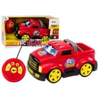 Zabawki zdalnie sterowane - Autko kreskówkowe zdalnie sterowane czerwone Leantoys - miniaturka - grafika 1