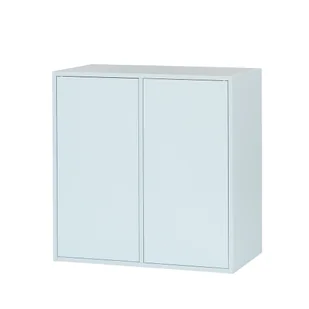 Boxie 2-drzwiowa szafka ścienna 80x80x37 cm niebieska - Szafki do salonu Boxie 2-drzwiowa szafka ścienna 80x80x37 cm niebieska - Szafki do salonu - miniaturka - grafika 1