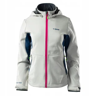 Damska kurtka Brugi 2NAX softshell szaro-niebieski rozmiar S - Kurtki damskie - miniaturka - grafika 1