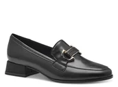 Mokasyny damskie - Półbuty damskie lordsy mokasyny skórzane czarne Marco Tozzi 24206-41 - miniaturka - grafika 1