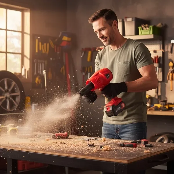 Dmuchawa akumulatorowa ręczna ogrodowa 2x20V turbo jet wydajna