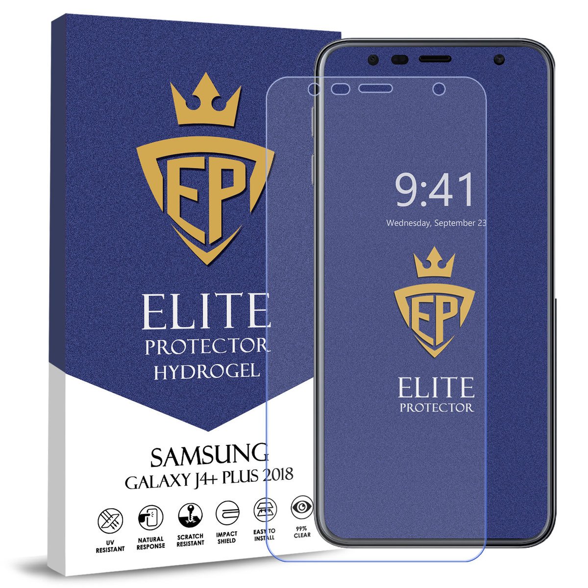 FOLIA 5D CAŁY EKRAN NA TELEFON DO SAMSUNG GALAXY J4+ PLUS 2018 HYDROŻELOWA