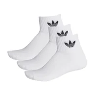 Skarpetki męskie - Skarpety adidas Mid-Cut Crew Socks 3 Pairs FT8529 - białe - miniaturka - grafika 1