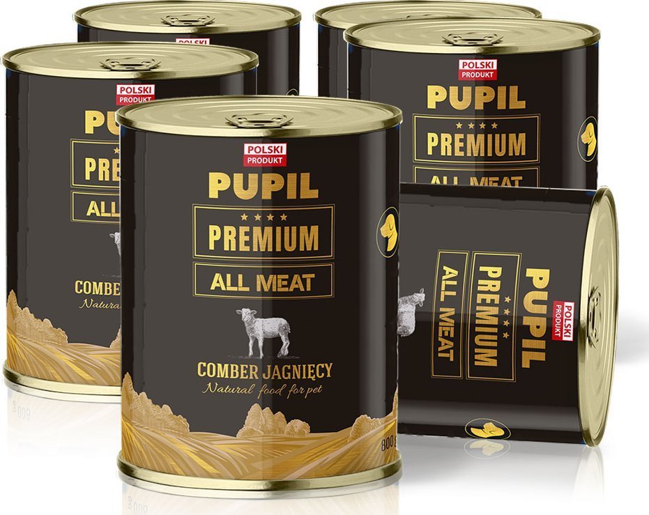 Pupil Premium Karma mokra dla psa PUPIL Premium All Meat GOLD comber jagnięcy 6 x 800 g