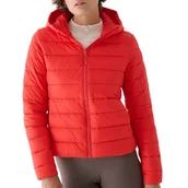 Kurtki i kamizelki sportowe damskie - Kurtka 4F WAW24TDJAF46863S - czerwona - miniaturka - grafika 1