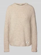 Swetry damskie - Sweter o kroju relaxed fit z dodatkiem wełny model ‘Larisa’ - miniaturka - grafika 1