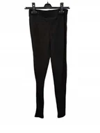 Legginsy - Legginsy termiczne damskie roz. S/M, czarne, poliester - miniaturka - grafika 1