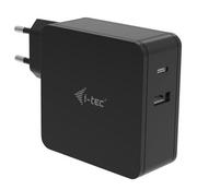 Ładowarki do telefonów - i-tec Ładowarka USB-C 60W uniwersalny zasilacz + USB-A Port 12W - miniaturka - grafika 1