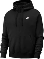Bluzy męskie - Nike Bluza męska Nsw Club Hoodie FZ czarna r. S BV2645-010 - miniaturka - grafika 1