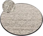Dywany - Dywan NEPAL 2100 koło natural szary - wełniany, dwustronny, naturalny beżowy koło 100 cm - miniaturka - grafika 1