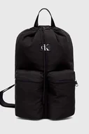 Plecaki - Calvin Klein plecak damski kolor czarny duży gładki - miniaturka - grafika 1