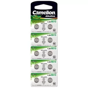 Camelion 12051013 Alkaline guzikowa bez rtęci/AG13/LR44 LR1154/357 (1,5 Volt, 10er Pack) 12051013 - Baterie i akcesoria - miniaturka - grafika 1
