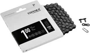 CONNEX Gwiazda Connex 100 Czerwony, Stal 112 Gld Łańcuchy, Srebrny, One Size (CO-100) - Łańcuchy rowerowe - miniaturka - grafika 1