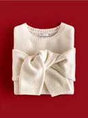 Moda i Uroda OUTLET - Reserved - Wełniany sweter - kremowy - miniaturka - grafika 1