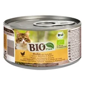 Mokra karma dla kotów - BIOPlan Adult Kurczak z ziemniakami, szpinak, spirulina i olej rzepakowy 6x200 g - miniaturka - grafika 1