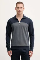 Bluzy męskie - BOSS bluza męska kolor granatowy melanżowa 50545583 - miniaturka - grafika 1