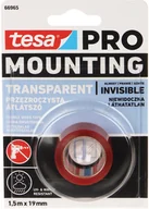 Taśmy klejące - DWUSTRONNA TAŚMA MONTAŻOWA MOUNTING-PRO/TRANSPARENT/1.5X19 TESA - miniaturka - grafika 1