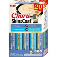 Przysmaki dla kotów - INABA CAT CHURU SKIN & COAT TUNA przysmak dla kota 20x14g (280g) - miniaturka - grafika 1