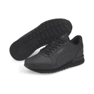 Buty trekkingowe damskie - Młodzieżowe skórzane buty sportowe ST Runner v3 PUMA Black - miniaturka - grafika 1