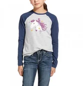 Koszulki jeździeckie - Ariat Koszulka młodzieżowa MY LOVE AW20 - heather grey - miniaturka - grafika 1