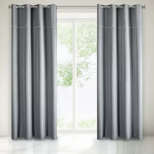 Zasłona na przelotkach SERMA 135X250 srebrny - Zasłony - miniaturka - grafika 1