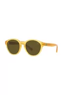 Okulary dla dzieci - Polo Ralph Lauren okulary przeciwsłoneczne dziecięce kolor żółty 0PP9505U - miniaturka - grafika 1