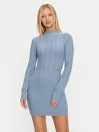 Sukienki - Guess Sukienka dzianinowa Livia W4BK08 Z2V42 Niebieski Regular Fit - miniaturka - grafika 1