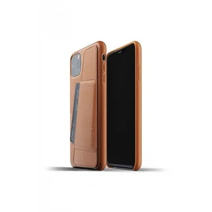 Mujjo Full Leather Wallet etui skórzane do iPhone 11 Pro Max brązowe IEOMUFLWI11MTN - Etui i futerały do telefonów - miniaturka - grafika 1