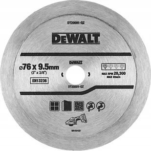 DeWalt tarcza diamentowa 76x9.5 - Tarcze do pił - miniaturka - grafika 1