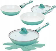 Zestawy garnków i patelni - Zestaw 3 patelni z odczepianą rączką tradycyjna Genius 20 24 28 cm - miniaturka - grafika 1