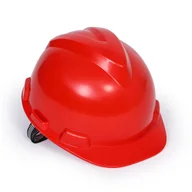 Akcesoria BHP - Kask ochronny, 4-punktowy, opakowanie 5 szt., czerwony - miniaturka - grafika 1