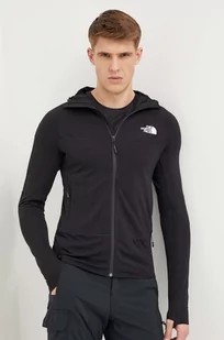The North Face bluza sportowa Bolt Polartec kolor czarny z kapturem wzorzysta - Bluzy męskie - miniaturka - grafika 1