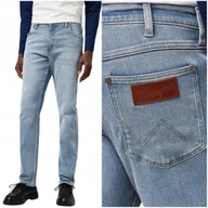 Spodnie męskie - Wrangler GREENSBORO Grey Light DżINS proste męskie spodnie jeansowe W32 L34 - miniaturka - grafika 1